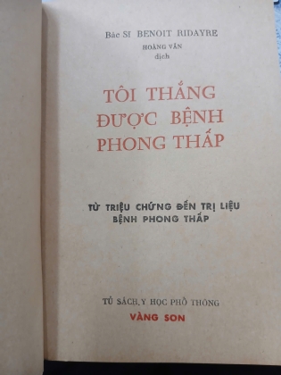 TÔI THẮNG ĐƯỢC BỆNH PHONG THẤP - BENOIT RIDAYRE (Hoàng Văn dịch)