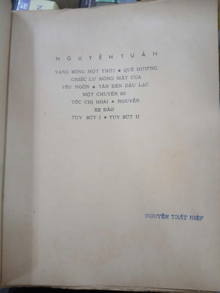 VANG BÓNG MỘT THỜI - NGUYỄN TUÂN 
