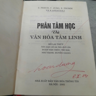 PHÂN TÂM HỌC VÀ VĂN HÓA TÂM LINH ( BÌA CỨNG) - S. FREUD, C. JUNG, E. FROMM, R. ASSAGIOLI