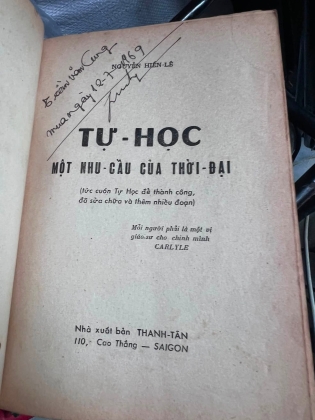 TỰ HỌC MỘT NHU CẦU CỦA THỜI ĐẠI - NGUYỄN HIẾN LÊ