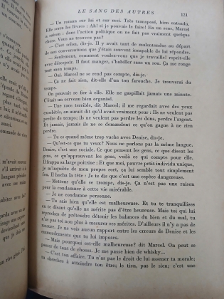 LE SANG DES AUTRES - SIMONE DE BEAUVOIR