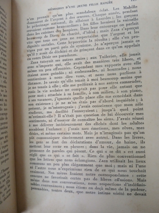  MÉMOIRES D'UNE JEUNE FILLE RANGÉE - SIMONE DE BEAUVOIR