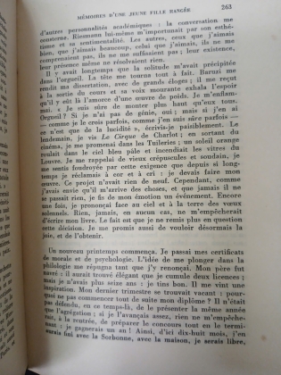  MÉMOIRES D'UNE JEUNE FILLE RANGÉE - SIMONE DE BEAUVOIR