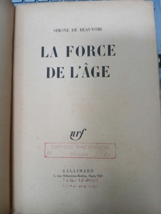 LA FORCE DA L'ÂGE - SIMONE DE BEAUVOIR