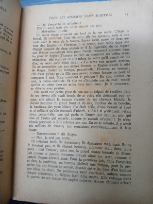TOUS LES HOMMES SONT MORTELS (NỖI NIỀM KẺ BẤT TỬ) - SIMONE DE BEAUVOIR