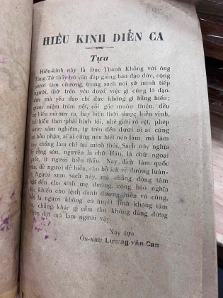 HIẾU KINH - LƯƠNG VĂN CAN (1929)