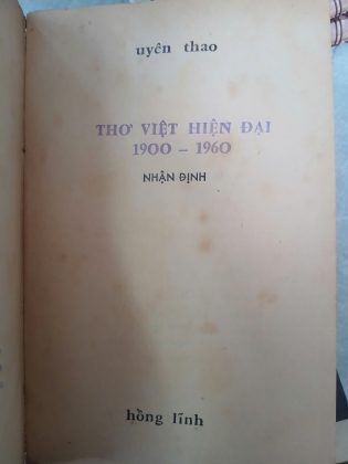 THƠ VIỆT HIỆN ĐẠI 1900-1960 - UYÊN THAO