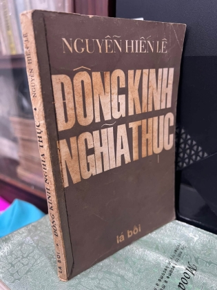 ĐÔNG KINH NGHĨA THỤC - NGUYỄN HIẾN LÊ