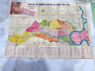 BẢN ĐỒ SÀI GÒN NĂM 1972