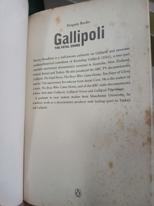 GALLIPOLI THE FATAL SHORE - HARVEY BROADBENT