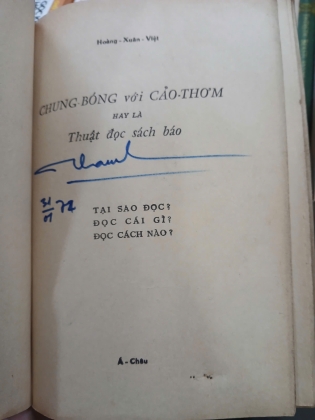 CHUNG BÓNG VỚI CẢO THƠM - HOÀNG XUÂN VIỆT 