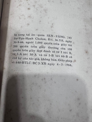 LƯỢC DỊCH VÀ CHÚ GIẢI SẮC LỆNH ĐIỀN THỔ - NGUYỄN VĂN XƯƠNG (1966)