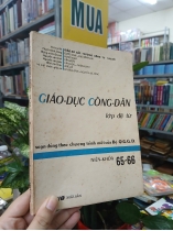 GIÁO DỤC CÔNG DÂN LỚP ĐỆ TỨ