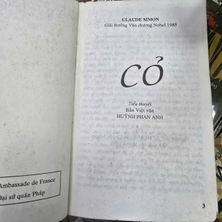 CỎ - CLAUDE SIMON ( HUỲNH PHAN ANH DỊCH)