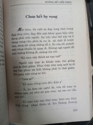 HOÀNG ĐẾ CUỐI CÙNG - PHỔ NGHI - LÊ TƯ VINH DỊCH
