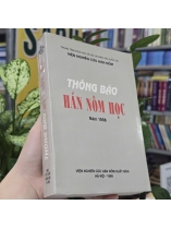 THÔNG BÁO HÁN NÔM HỌC 1998 - TRỊNH KHẮC MẠNH, NGUYỄN NGỌC NHUẬN, ĐÀO THÁI TÔN, MAI XUÂN HẢI