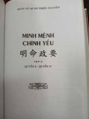 MINH MỆNH CHÍNH YẾU (BÌA CỨNG)