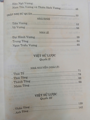 VIỆT SỬ LƯỢC - TRẦN QUỐC VƯỢNG 