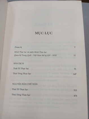 MINH THỰC LỤC QUAN HỆ TRUNG QUỐC VIỆT NAM THẾ KỶ XIV-XVII - HỒ BẠCH THẢO DỊCH VÀ CHÚ THÍCH