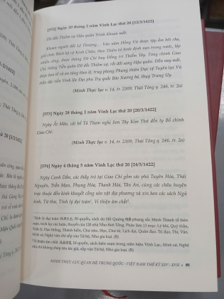 MINH THỰC LỤC QUAN HỆ TRUNG QUỐC VIỆT NAM THẾ KỶ XIV-XVII - HỒ BẠCH THẢO DỊCH VÀ CHÚ THÍCH