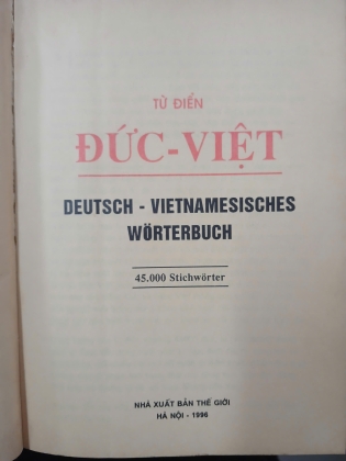 TỪ ĐIỂN ĐỨC - VIỆT 