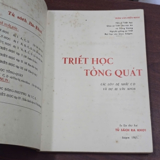 TRIẾT HỌC TỔNG QUÁT - TRẦN VĂN HIẾN MINH